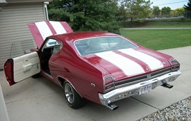 1971 Red White Chevelle Big Block Bucket Seats Images